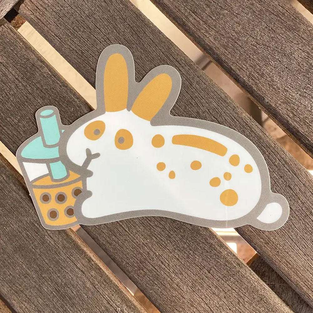 Boba Bunny STICKER | NEW - BinkyBunny.com House Rabbit Store