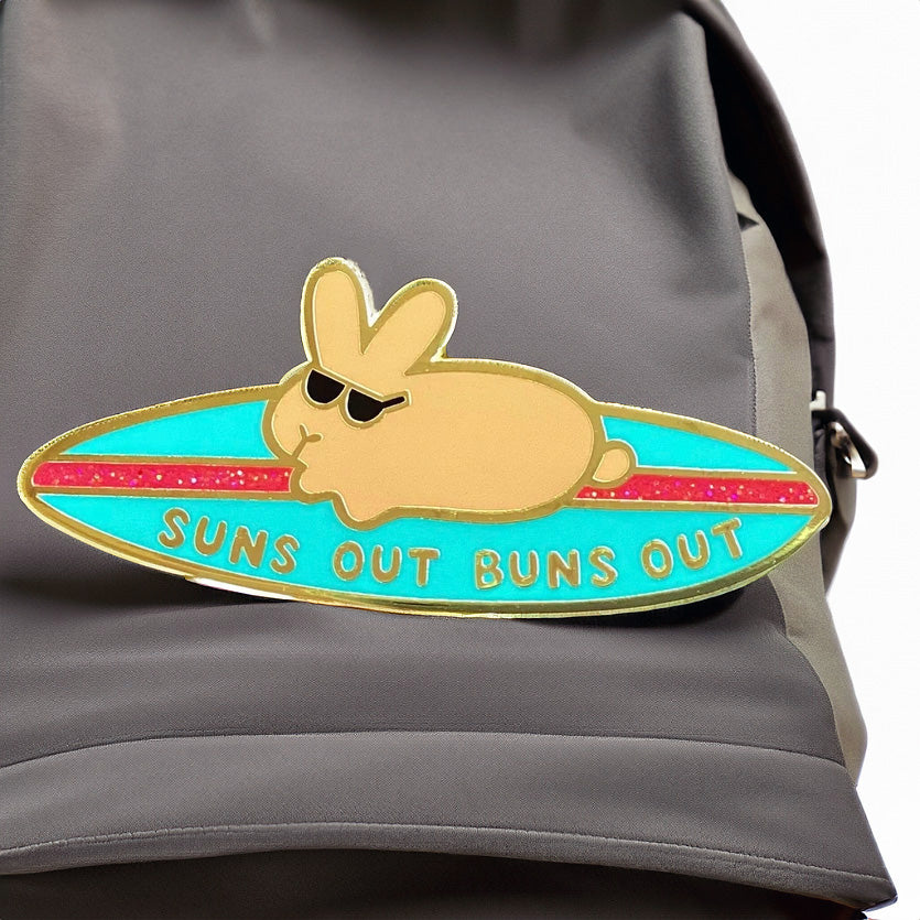 Suns Out Buns Out PIN - BinkyBunny.com House Rabbit Store