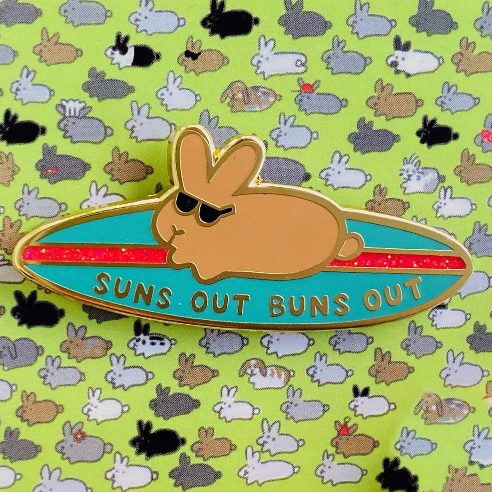 Suns Out Buns Out PIN - BinkyBunny.com House Rabbit Store