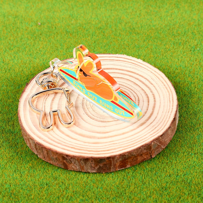 Suns Out Buns Out KEYCHAIN - BinkyBunny.com House Rabbit Store