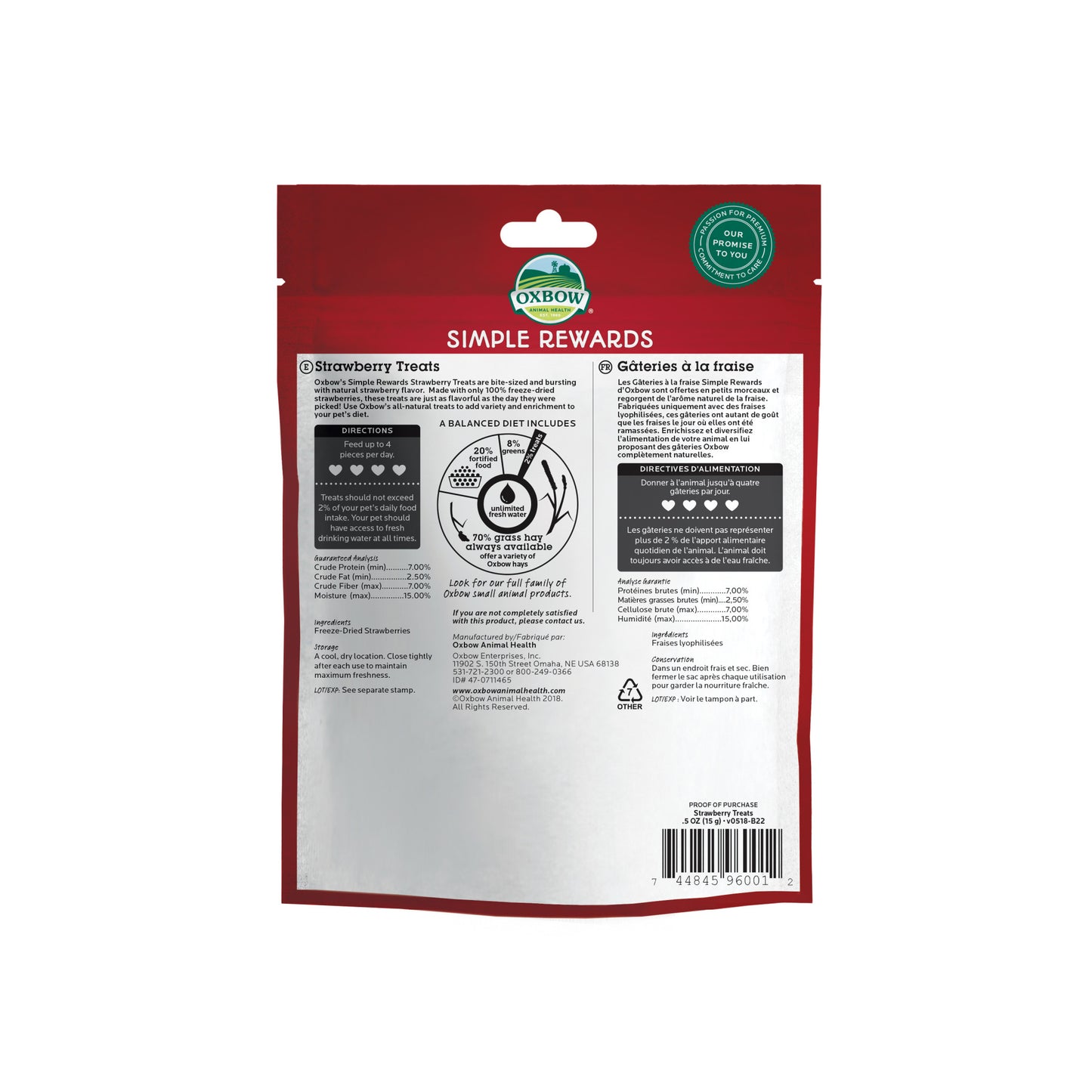 Simple Rewards Strawberry Treats - BinkyBunny.com House Rabbit Store