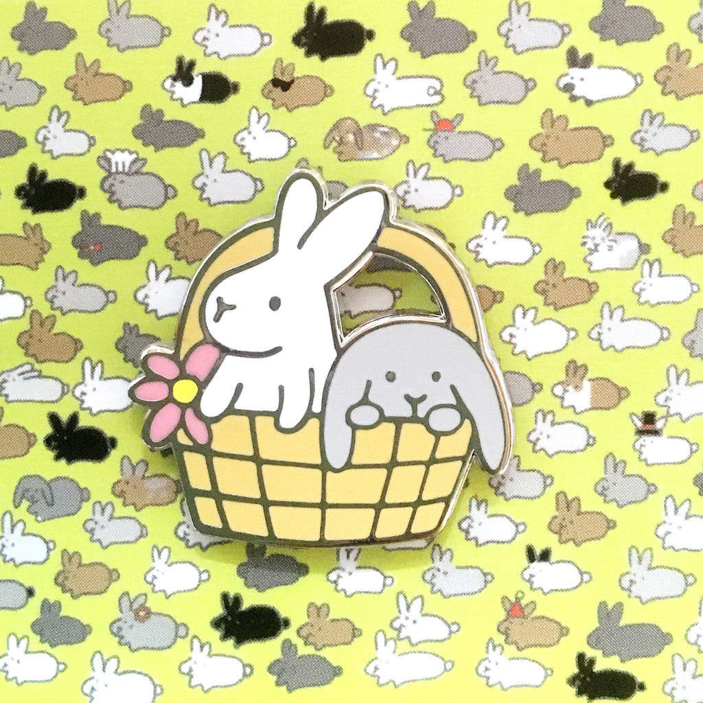 Basket of Bunnies PIN - BinkyBunny.com House Rabbit Store