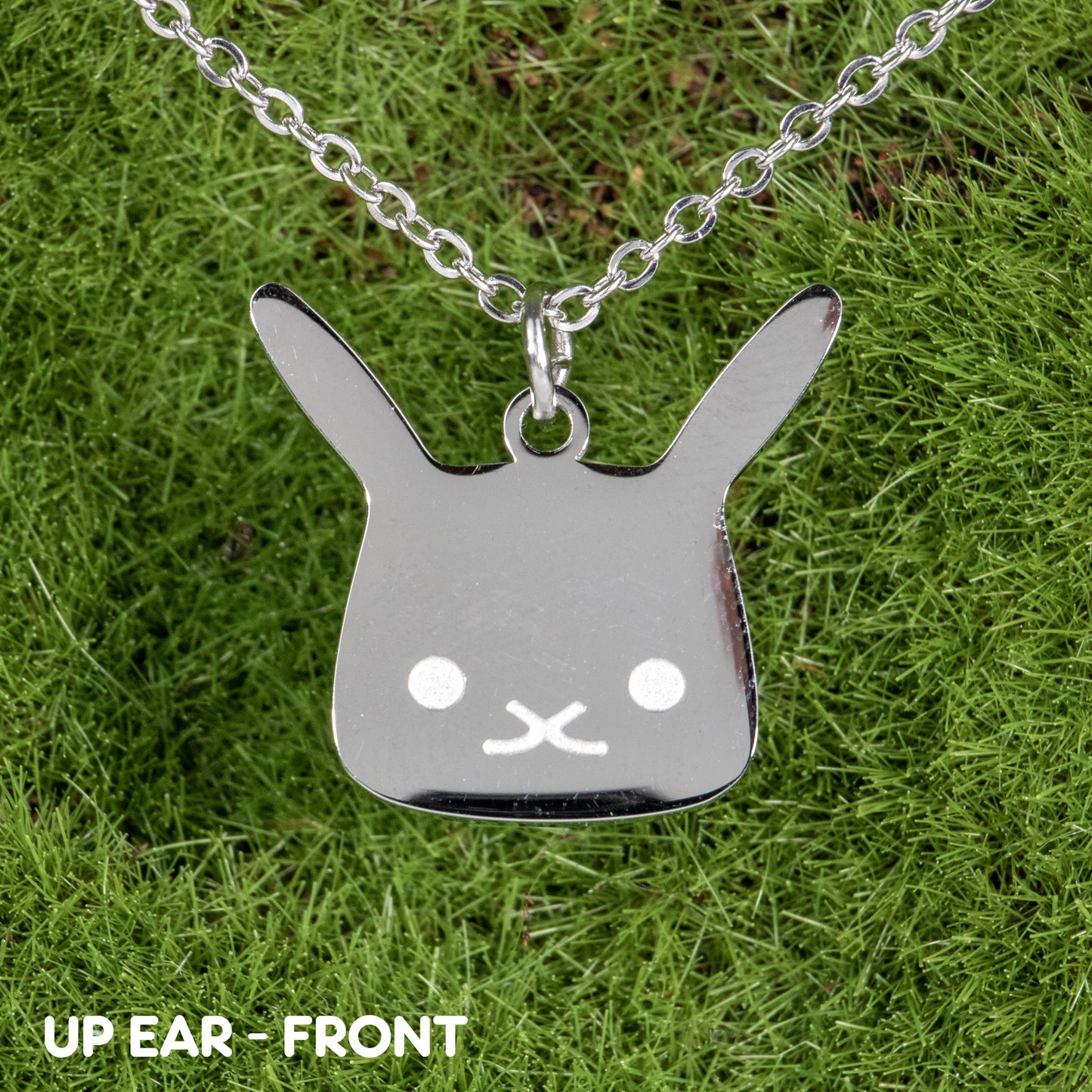 Flat Bonnie Silver Necklaces (Lop & Up Ear) - BinkyBunny.com House Rabbit Store