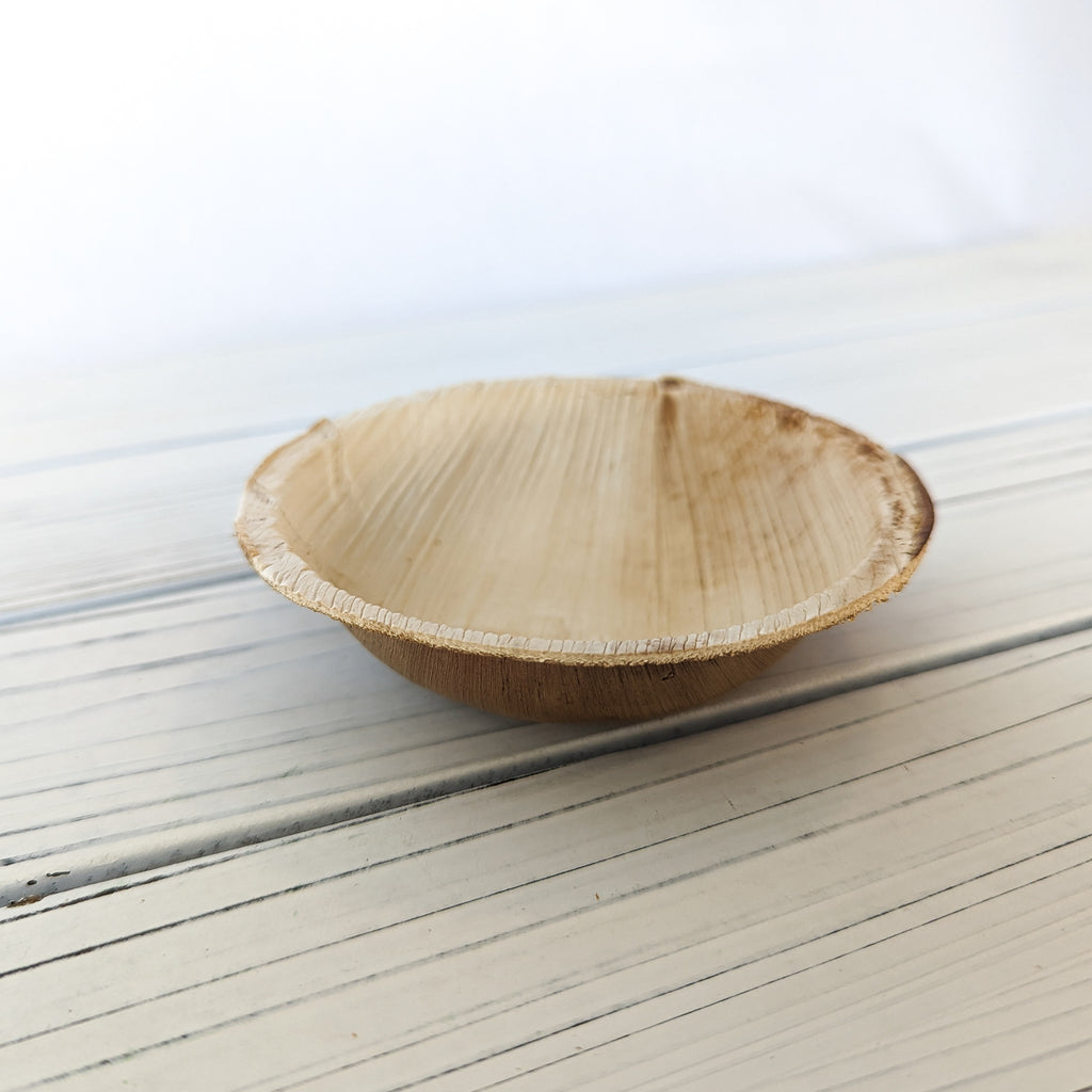 Palm Leaf Mini Round Bowl (New) - BinkyBunny.com House Rabbit Store