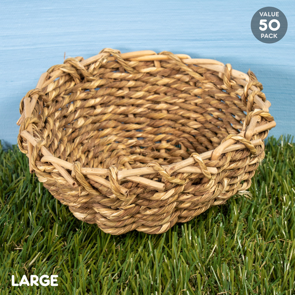 Sea Grass Bowl LARGE - 50 PACK [6"] - BinkyBunny.com House Rabbit Store