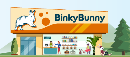 Wholesale New BinkyBunny House Rabbit Store