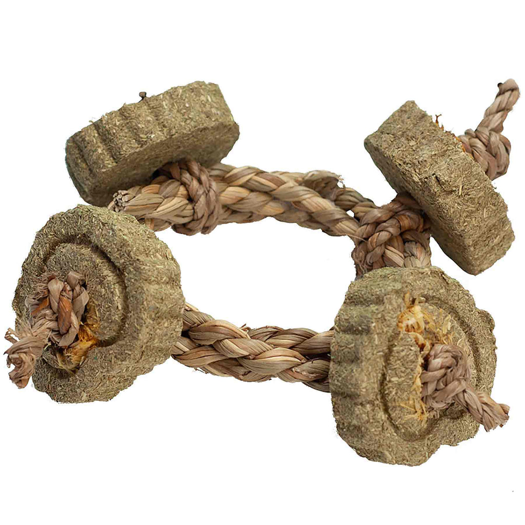 Nibbles 4 Way Circle Rope Hay (A&E Cages) | NEW - BinkyBunny.com House Rabbit Store