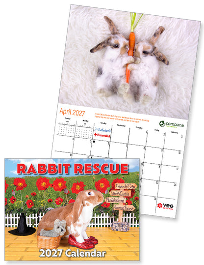2027 Rabbit Rescue Calendar | NEW