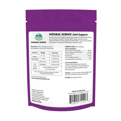 Natural Science JOINT Support (60 ct.) - BinkyBunny.com House Rabbit Store
