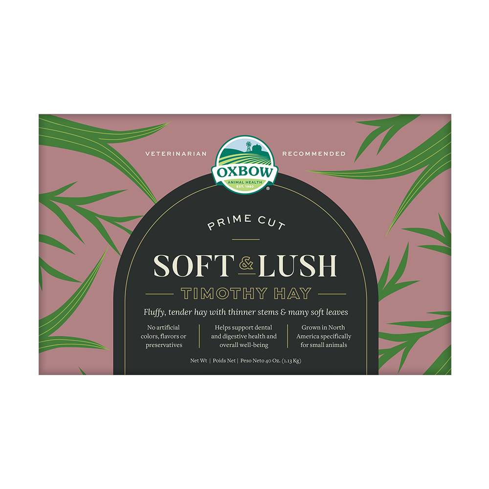 Soft & Lush Prime Cut Timothy Hay - 40z (Oxbow) | NEW - BinkyBunny.com House Rabbit Store