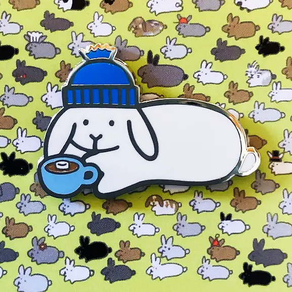 Beanie Bunny PIN | NEW - BinkyBunny.com House Rabbit Store