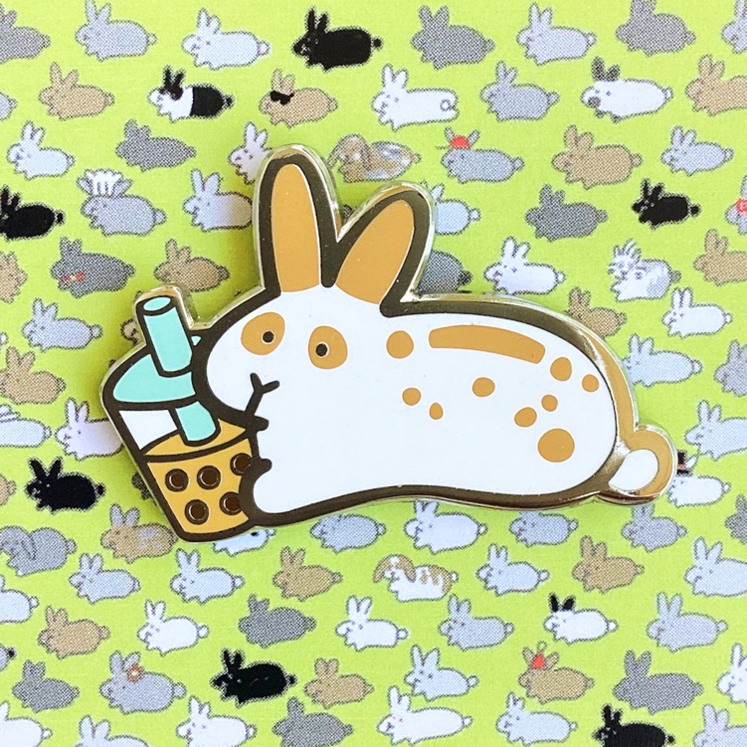 Boba Bunny PIN | NEW - BinkyBunny.com House Rabbit Store