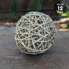 Grape Vine Ball Peeled - 12 PACK [4"] | NEW - BinkyBunny.com House Rabbit Store