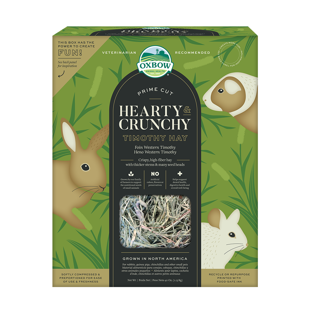 Hearty & Crunchy Prime Cut Timothy Hay - 40z (Oxbow) | NEW - BinkyBunny.com House Rabbit Store