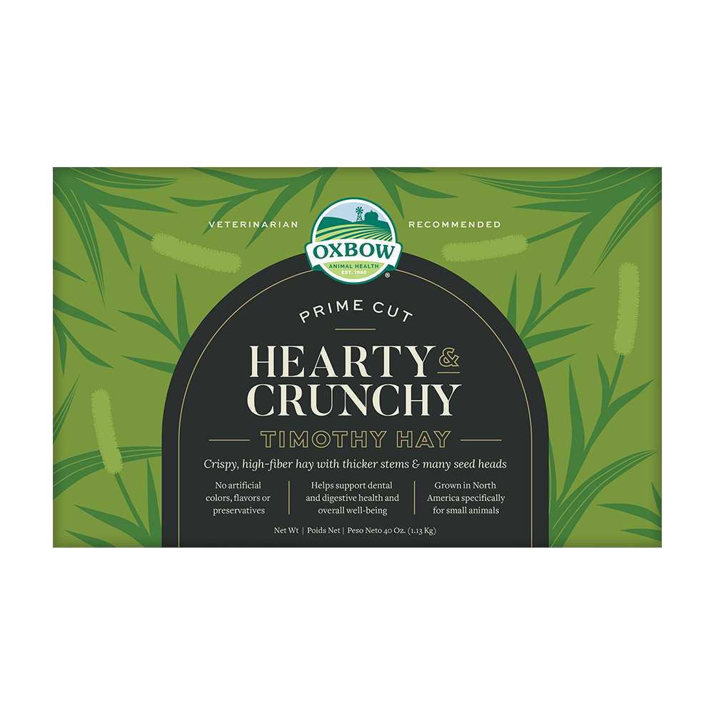Hearty & Crunchy Prime Cut Timothy Hay - 40z (Oxbow) | NEW - BinkyBunny.com House Rabbit Store