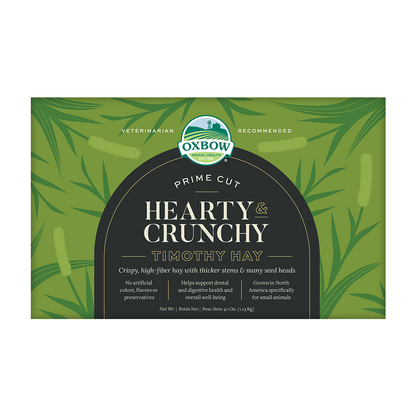 Hearty & Crunchy Prime Cut Timothy Hay - 40z (Oxbow) | NEW - BinkyBunny.com House Rabbit Store