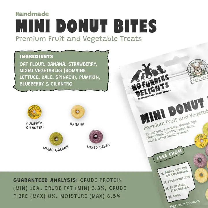 Mini Donut Variety Pack | NEW - BinkyBunny.com House Rabbit Store