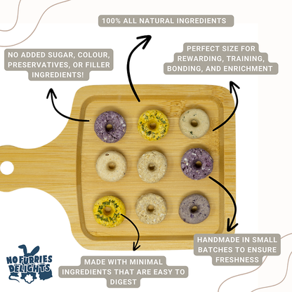 Mini Donut Variety Pack | NEW - BinkyBunny.com House Rabbit Store