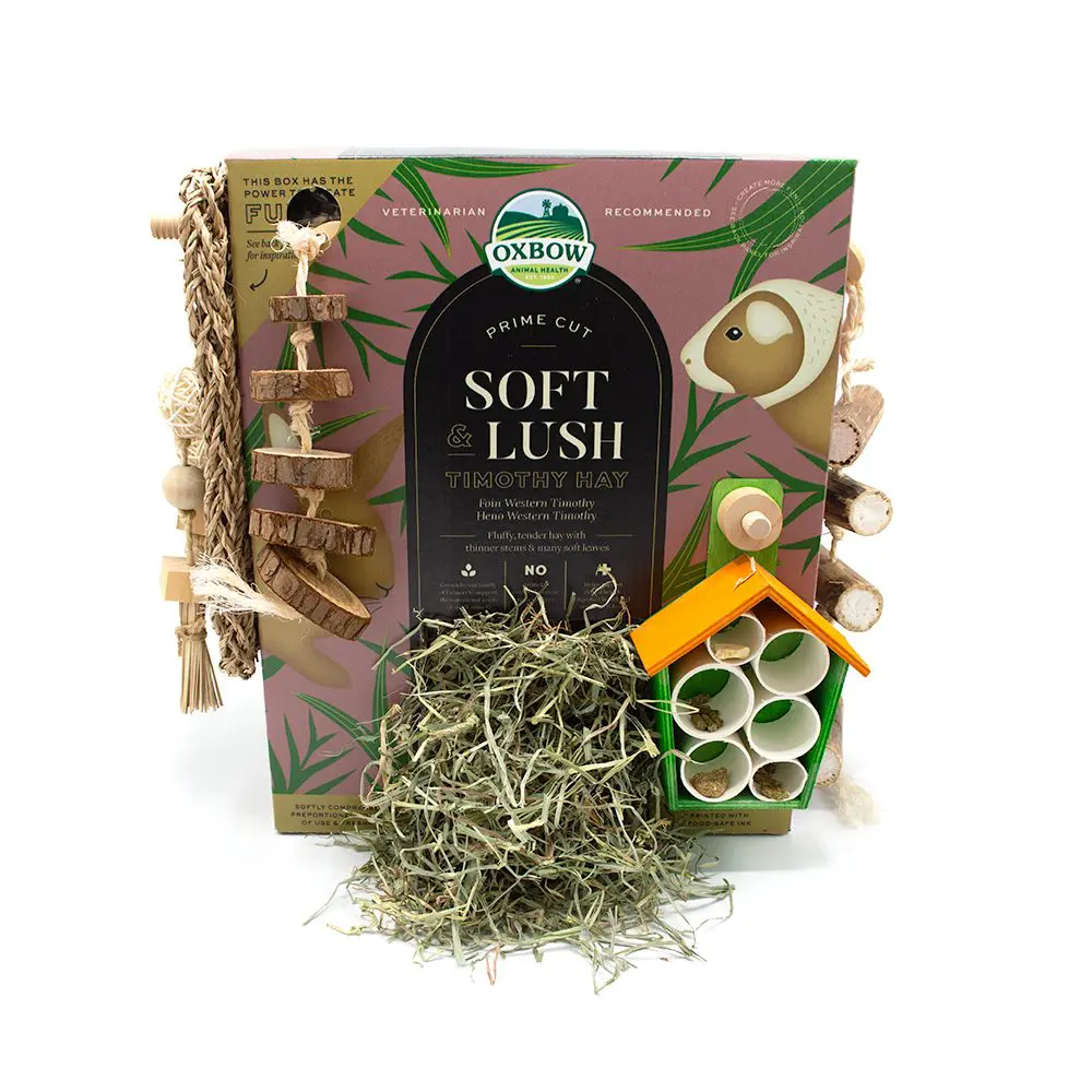 Soft & Lush Prime Cut Timothy Hay - 40z (Oxbow) | NEW - BinkyBunny.com House Rabbit Store