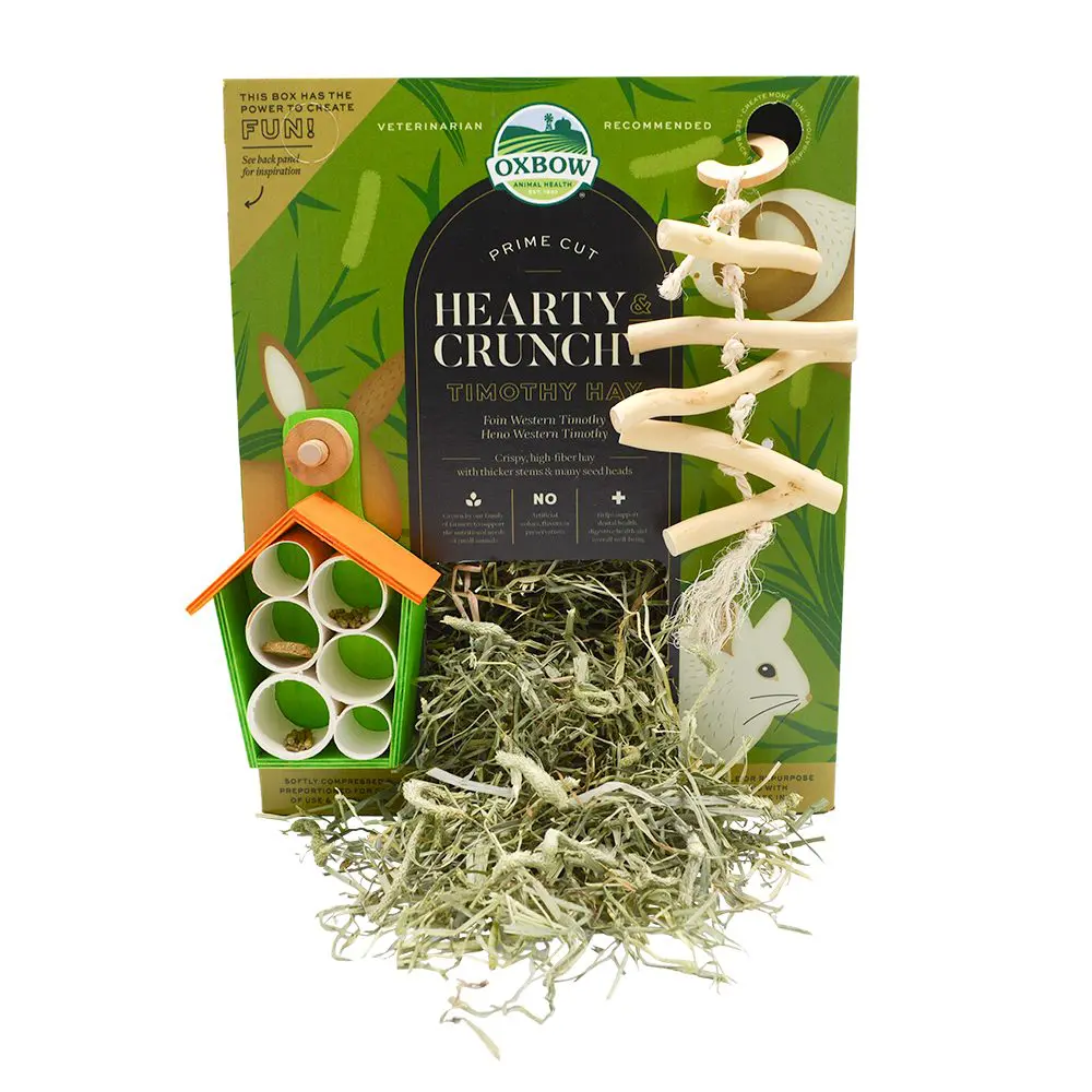 Hearty & Crunchy Prime Cut Timothy Hay - 40z (Oxbow) | NEW - BinkyBunny.com House Rabbit Store