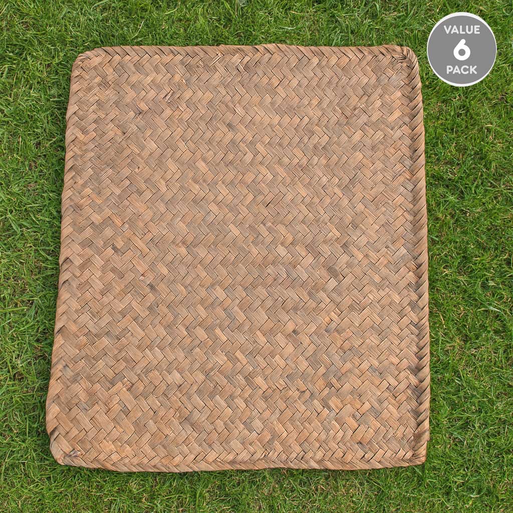 Sea Grass Mat SMALL - 6 PACK [11" x 12" x 1/8"] - BinkyBunny.com House Rabbit Store