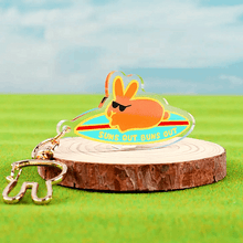 Suns Out Buns Out KEYCHAIN - BinkyBunny.com House Rabbit Store