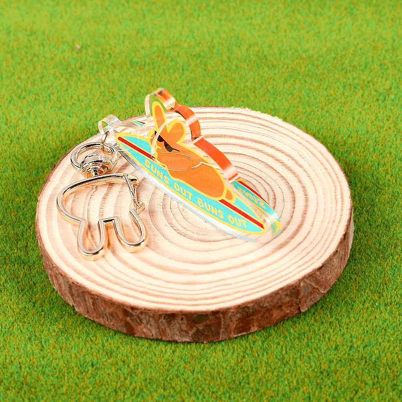 Suns Out Buns Out KEYCHAIN - BinkyBunny.com House Rabbit Store