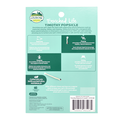Timothy Popsicle (Enriched Life by Oxbow) | NEW - BinkyBunny.com House Rabbit Store