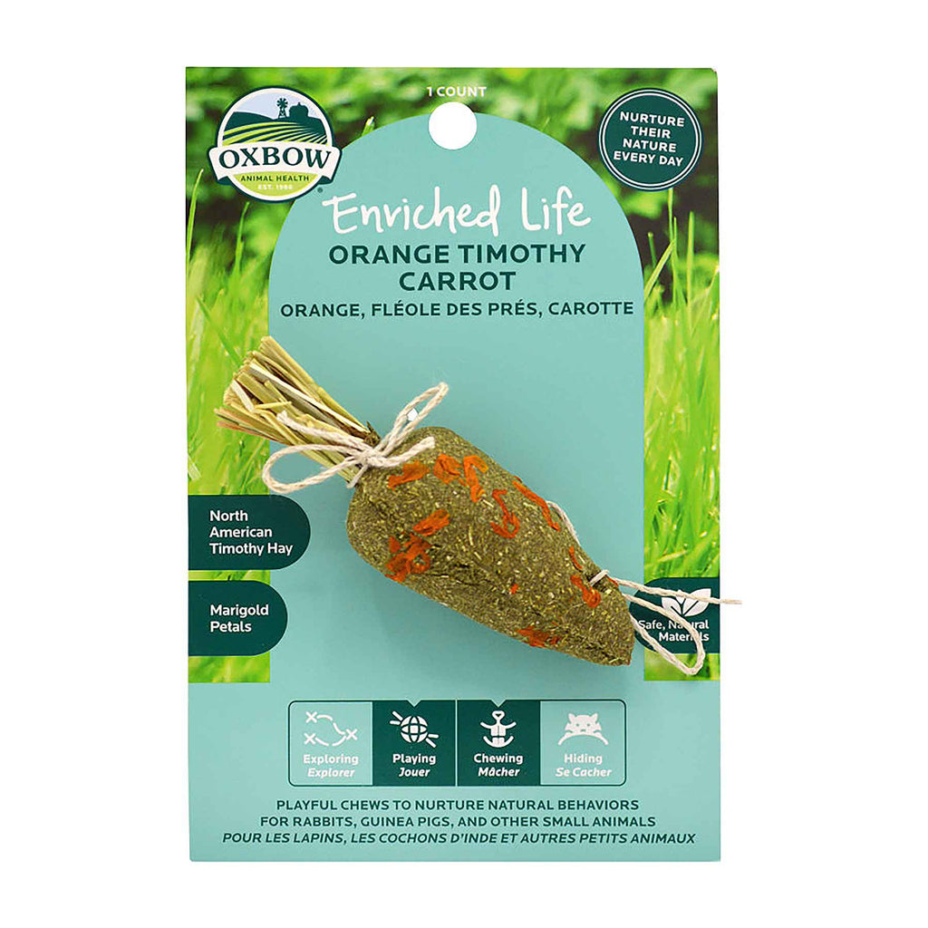 Timothy Carrot CHEW (Enriched Life by Oxbow)| NEW - BinkyBunny.com House Rabbit Store