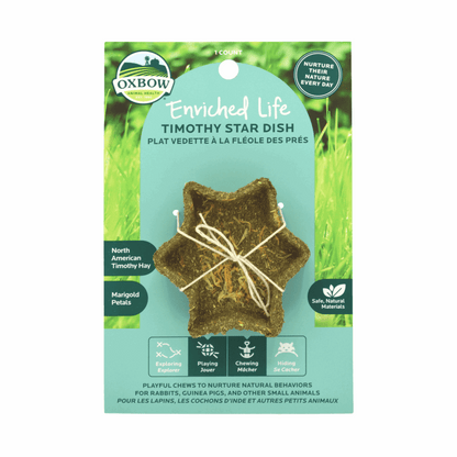 Timothy Star Dish (Enriched Life) - BinkyBunny.com House Rabbit Store