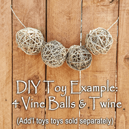 Grape Vine Ball Peeled [4"] | NEW - BinkyBunny.com House Rabbit Store