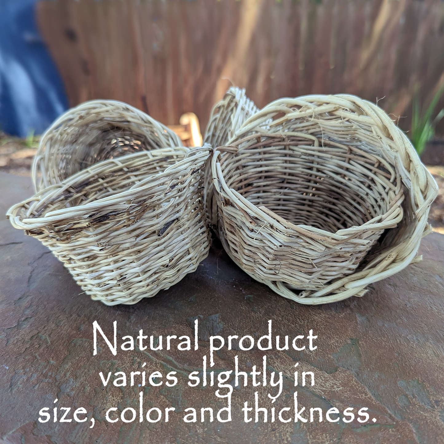 Grape Vine Basket Peeled - 12 PACK [5"] | NEW - BinkyBunny.com House Rabbit Store