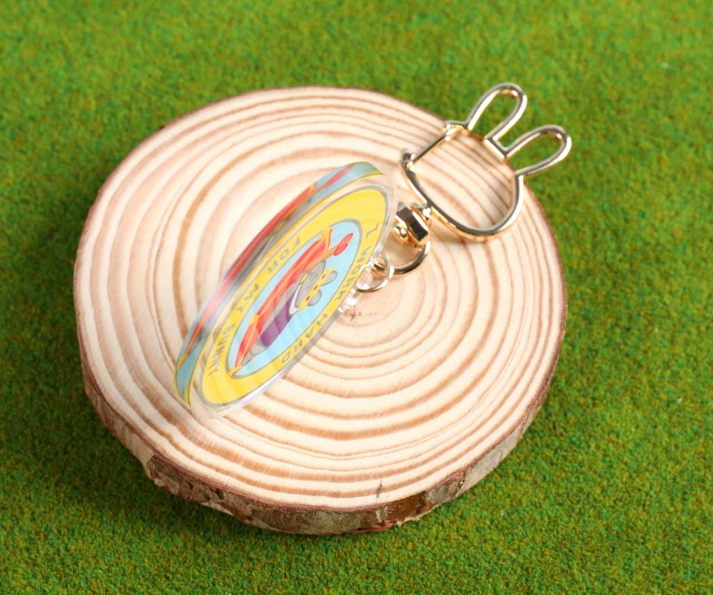 I Work Hard For My Bunny KEYCHAIN | NEW - BinkyBunny.com House Rabbit Store