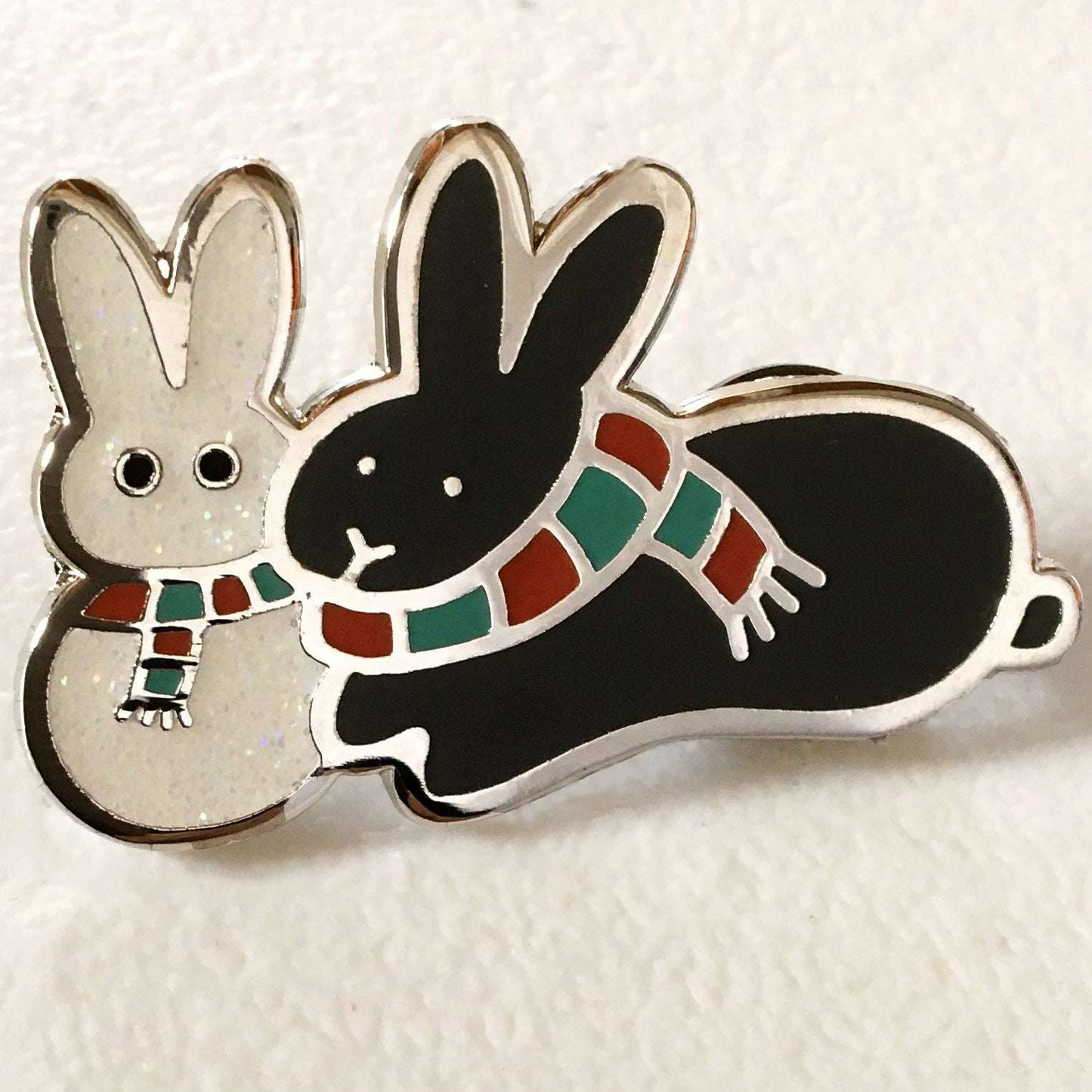 Winter Bunny Buddies PIN - BinkyBunny.com House Rabbit Store