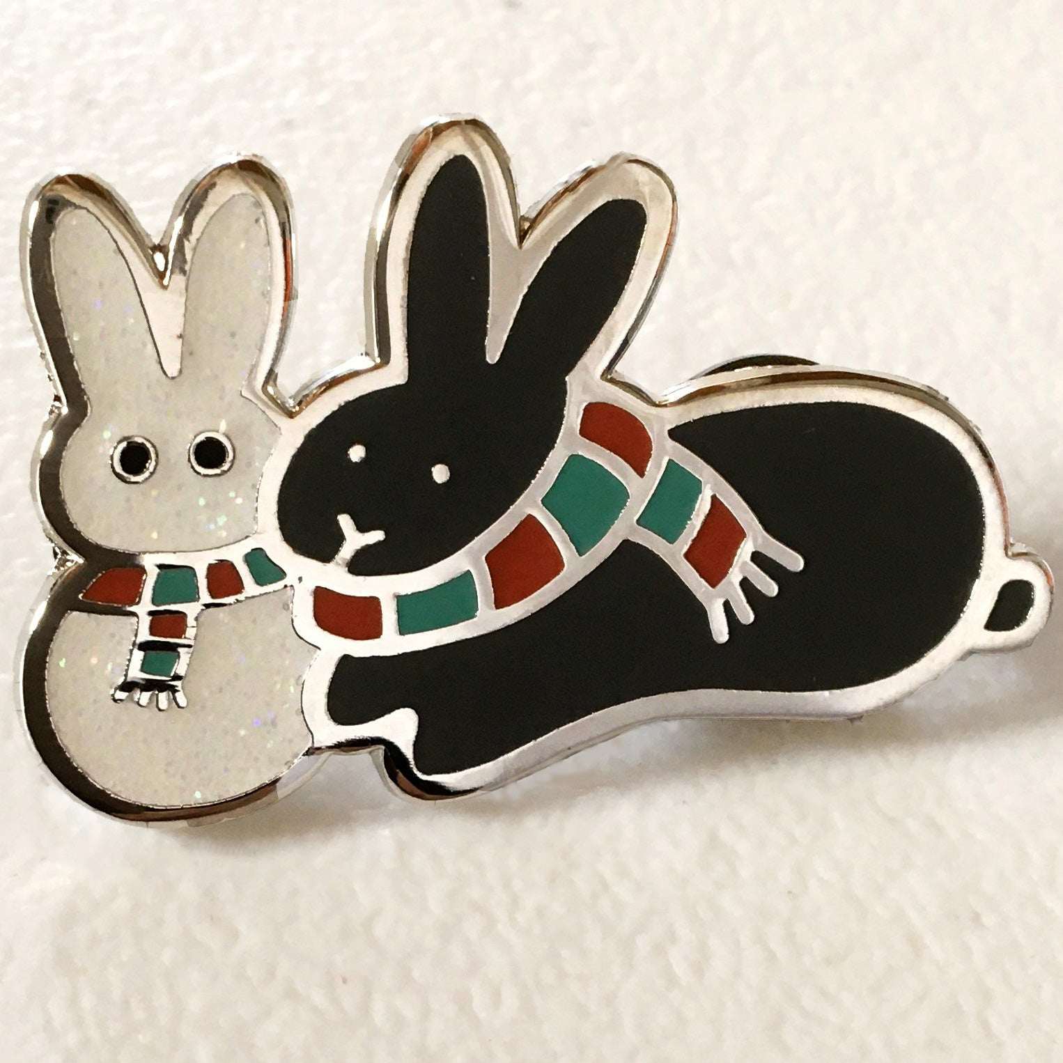 Winter Bunny Buddies PIN - BinkyBunny.com House Rabbit Store