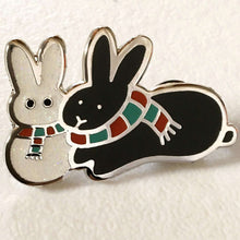 Winter Bunny Buddies PIN - BinkyBunny.com House Rabbit Store