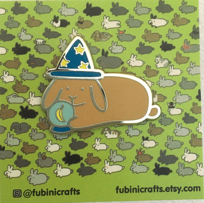 Wizard Rabbit PIN - BinkyBunny.com House Rabbit Store