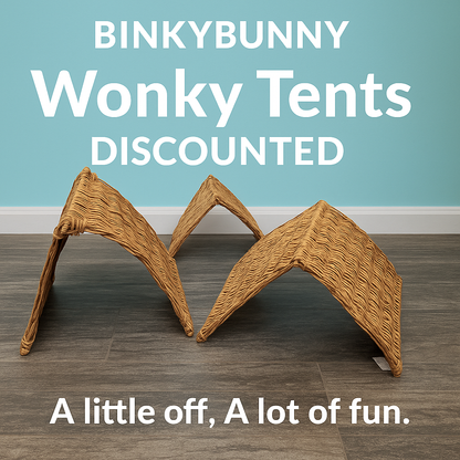 zzzWillow WONKY Tent  - SOLD OUT!!! That was FAST! - BinkyBunny.com House Rabbit Store