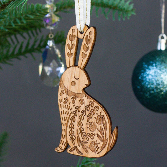 Ornament - Folk Art Bunny