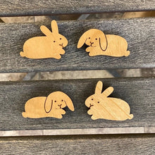 Small Wood Bunny Magnets - BinkyBunny.com House Rabbit Store