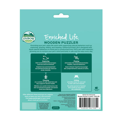 Wooden Puzzler (Enriched Life by Oxbow) - BinkyBunny.com House Rabbit Store