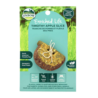 Timothy Apple Slice (Enriched Life by Oxbow) | NEW - BinkyBunny.com House Rabbit Store