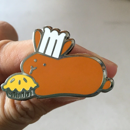 Baker Bunny PIN - BinkyBunny.com House Rabbit Store
