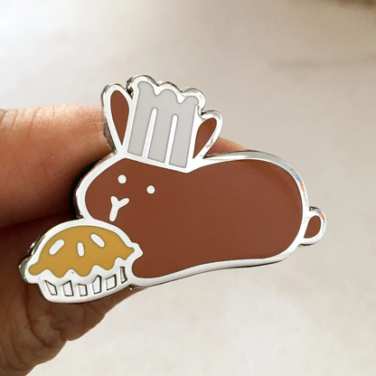 Baker Bunny PIN - BinkyBunny.com House Rabbit Store