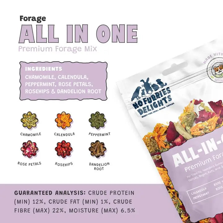 All In One Forage Mix | NEW - BinkyBunny.com House Rabbit Store