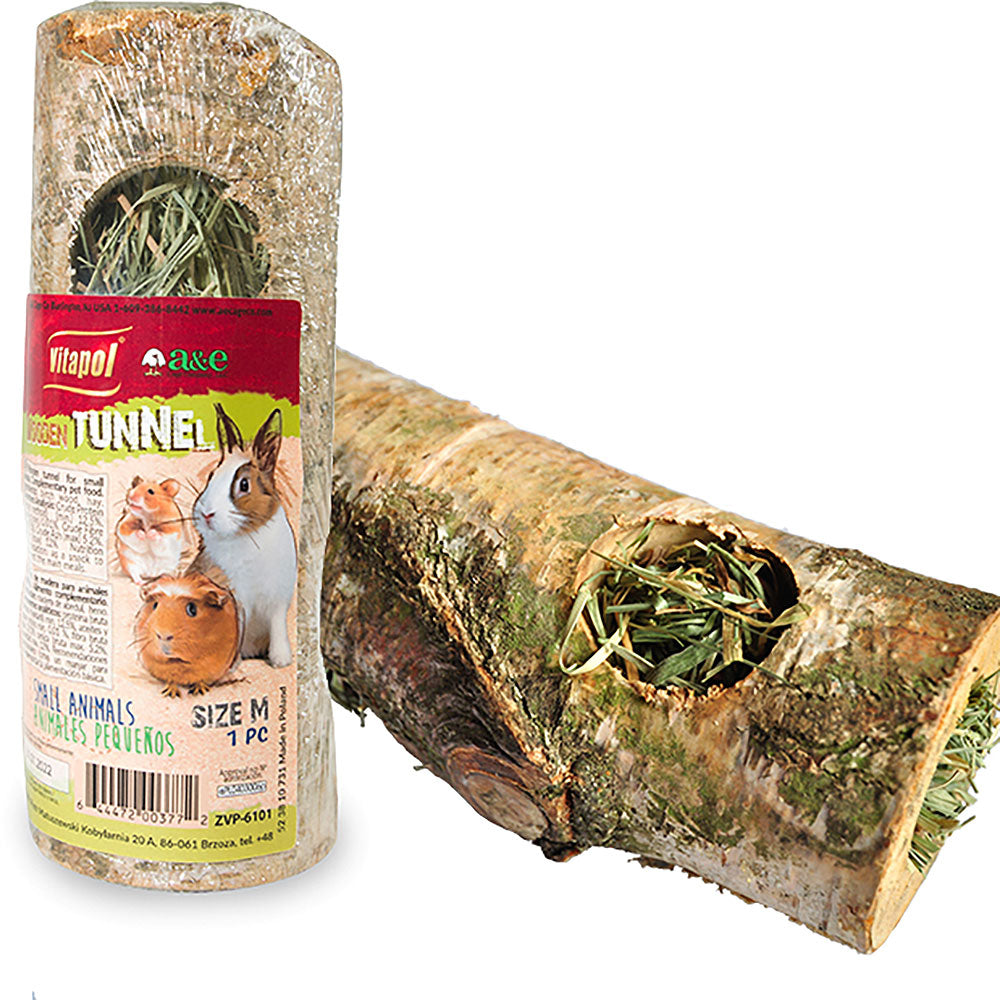 Little Log w/Hay (A&E Vitapol) | NEW - BinkyBunny.com House Rabbit Store