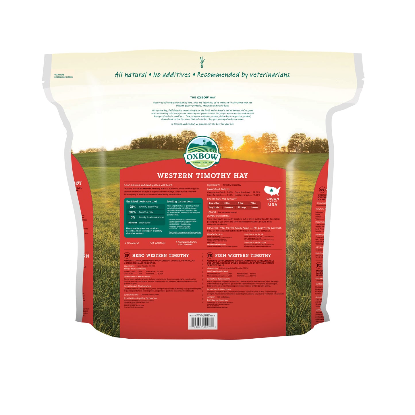 Western Timothy Hay - 40 oz - BinkyBunny.com House Rabbit Store
