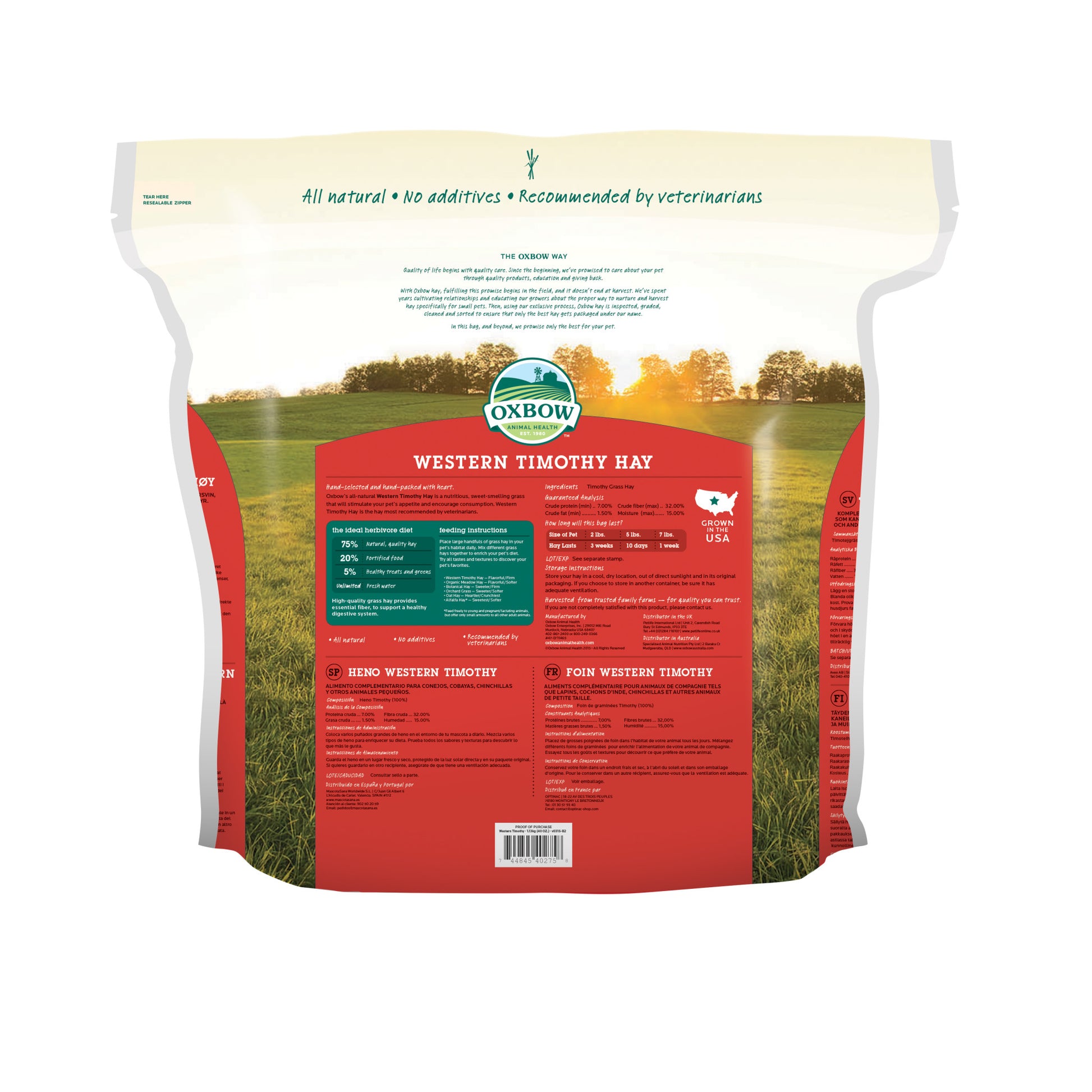 Western Timothy Hay - 40 oz - BinkyBunny.com House Rabbit Store