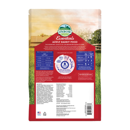 Essentials ADULT Rabbit Food - 5 & 10 lb. - BinkyBunny.com House Rabbit Store