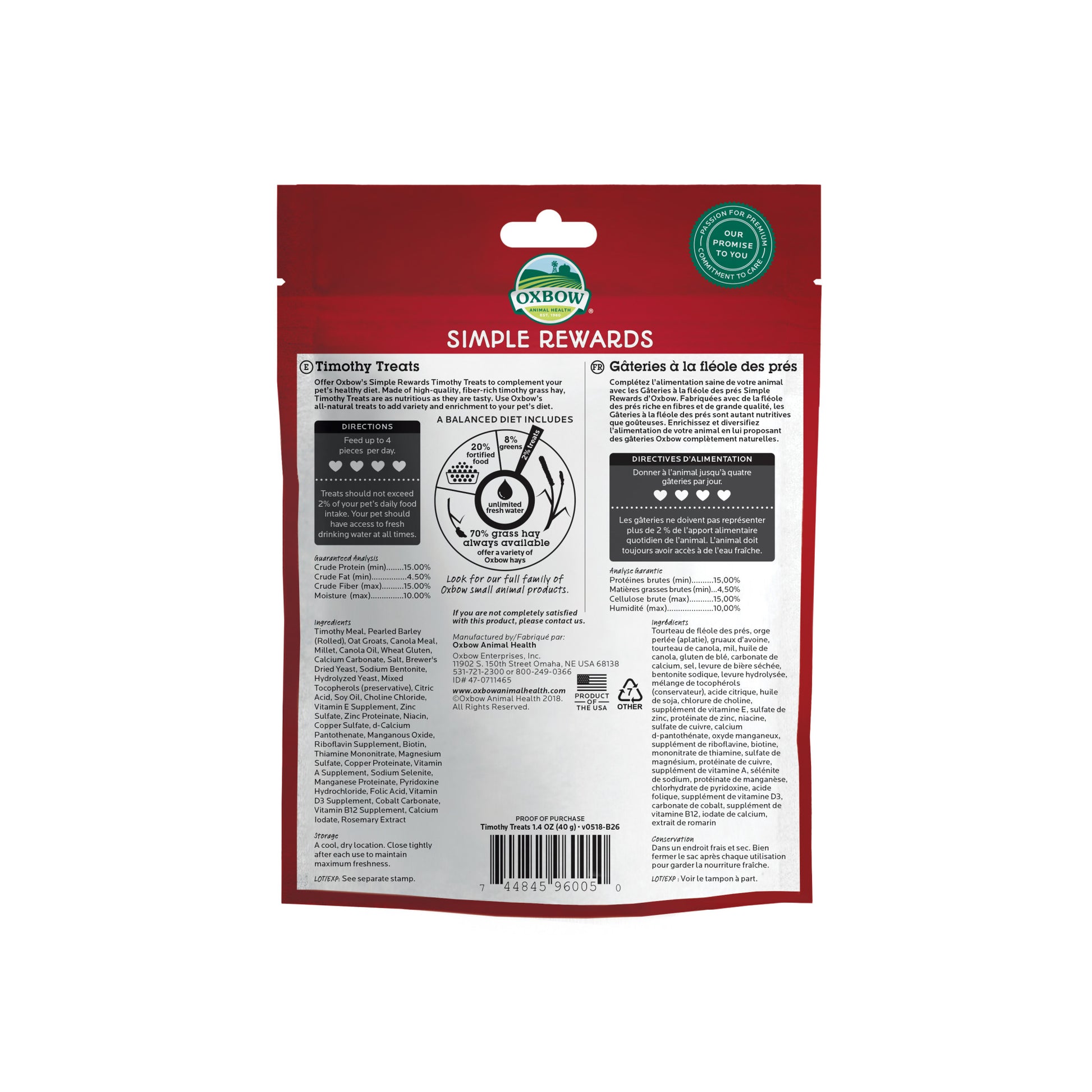 Simple Rewards Timothy Treats - BinkyBunny.com House Rabbit Store